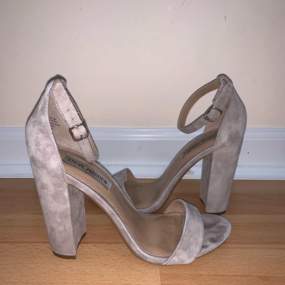 Steve Madden Carrson Taupe Heels✨ Size 9